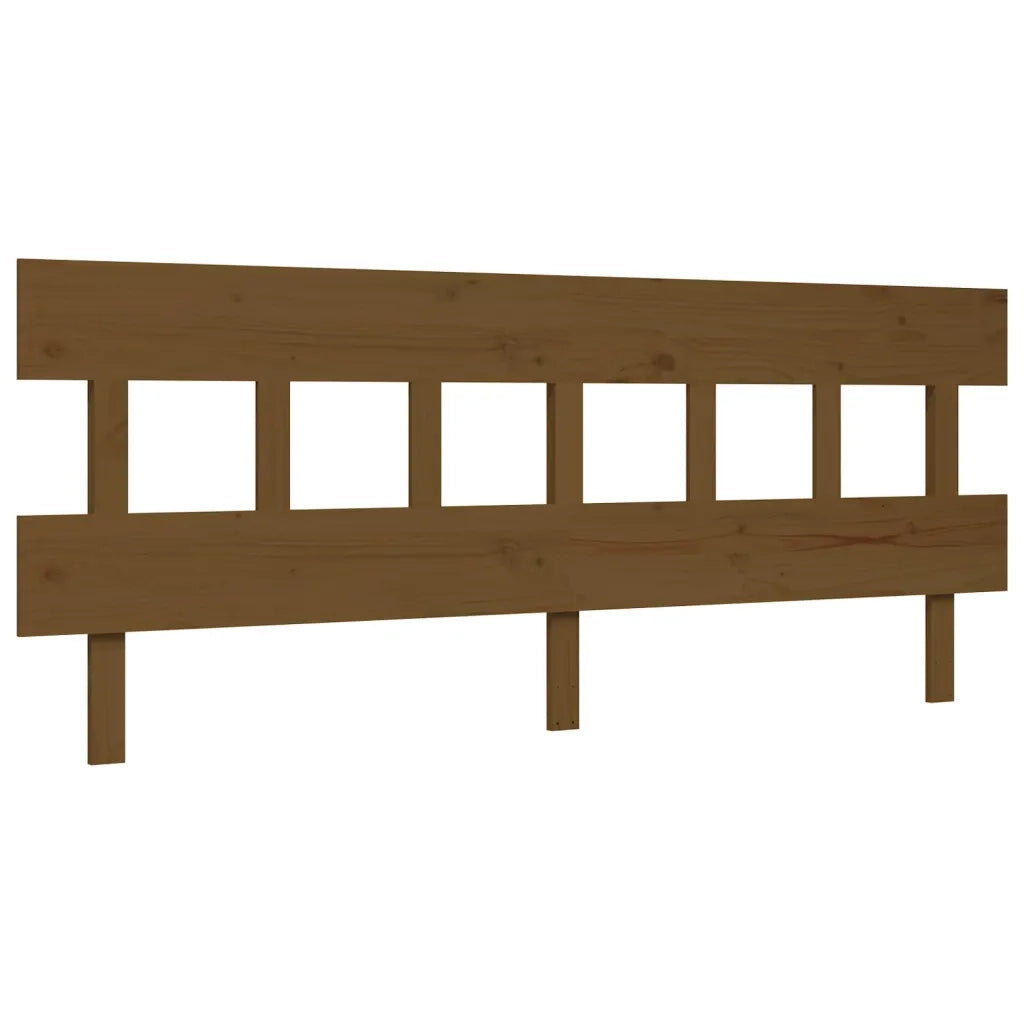 Giroletto con Testiera ambra 200x200 cm in Legno Massello 3193619