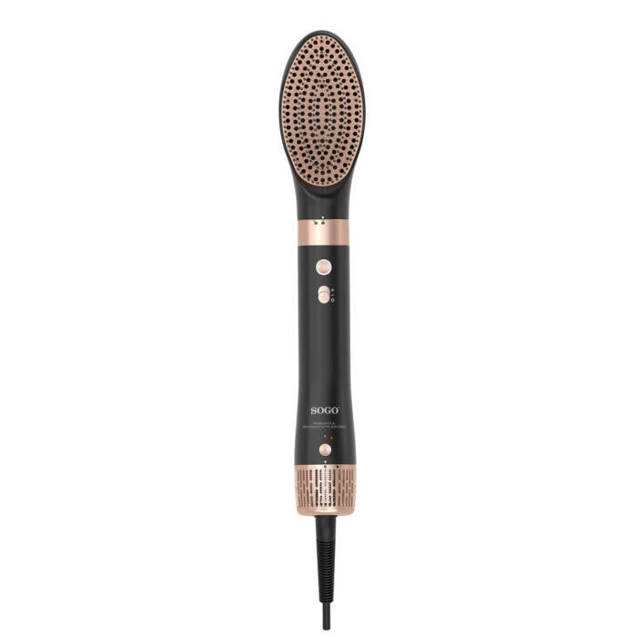 Styler capelli 6 in 1 con aria calda 1400W, tecnologia Coanda e motore BLDC, arriccia asciuga e volumizza - Sogo
