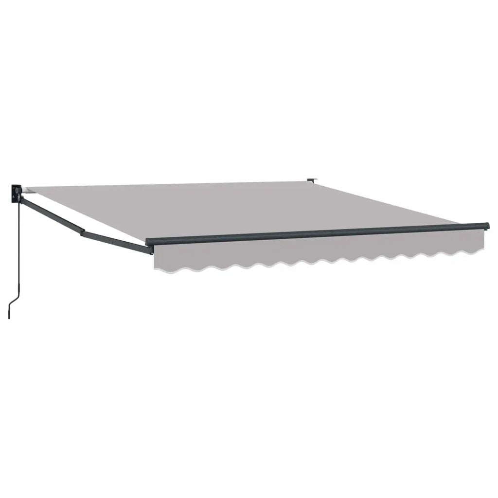 Tenda retrattile-Tenda parasole per balcone Grigio chiaro 350 x 250 cm 623623