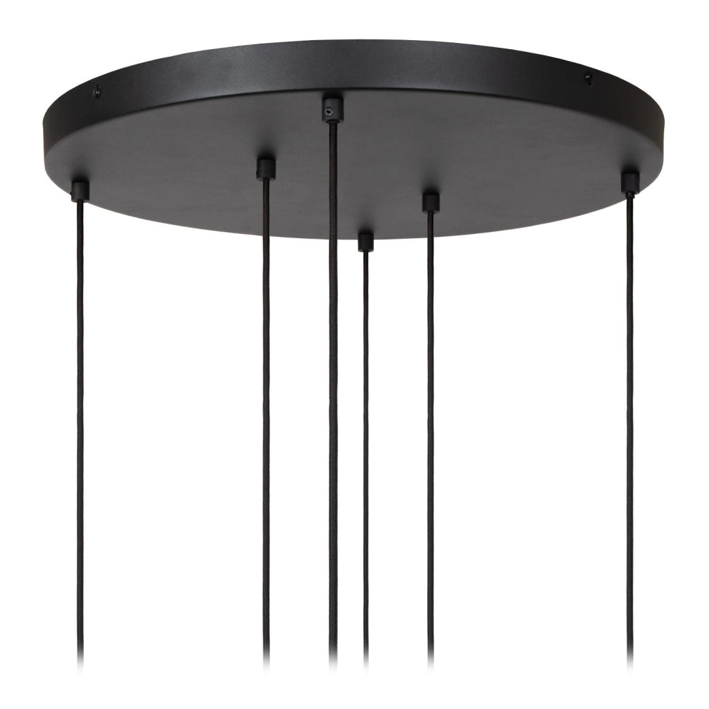 Lampada a sospensione JOANET nera oro 4xE27 2xGU10 Lucide