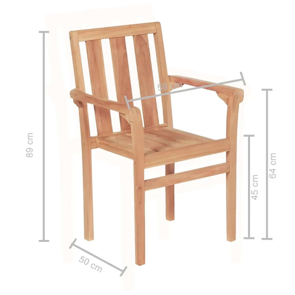 Set da Bistrò 3 pz in Legno Massello di Teak 44736