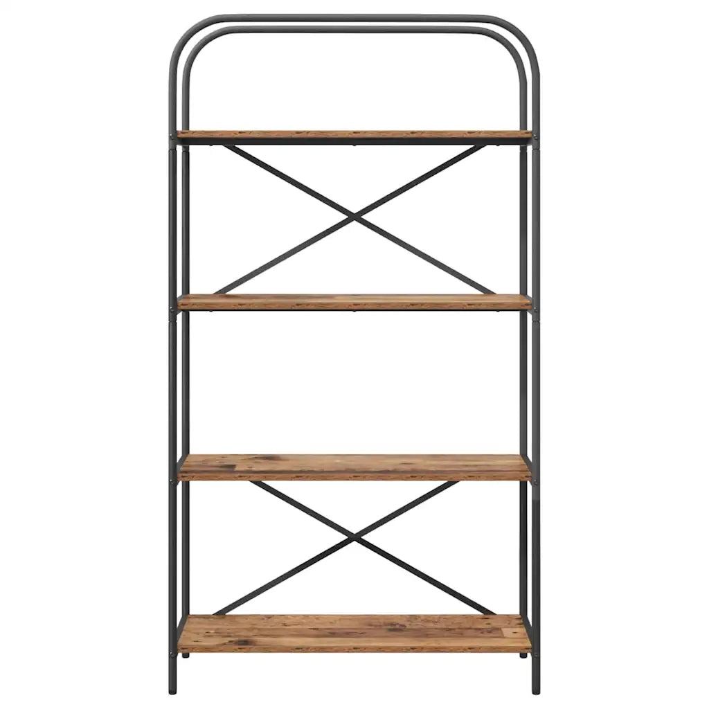 Libreria-Scaffale per Libri-Mobile di Stoccaggio Legno vecchio 80 x 30 x 146 cm Legno multistrato 985541