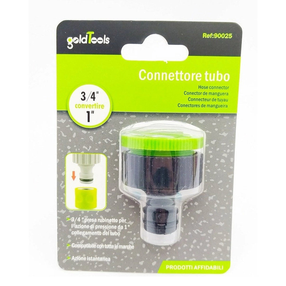 Trade Shop - Connettore Rapido Con Filetto Femmina Da 3/4″ A 1″ Per Tubo Rubinetto 50mm 90025 -
