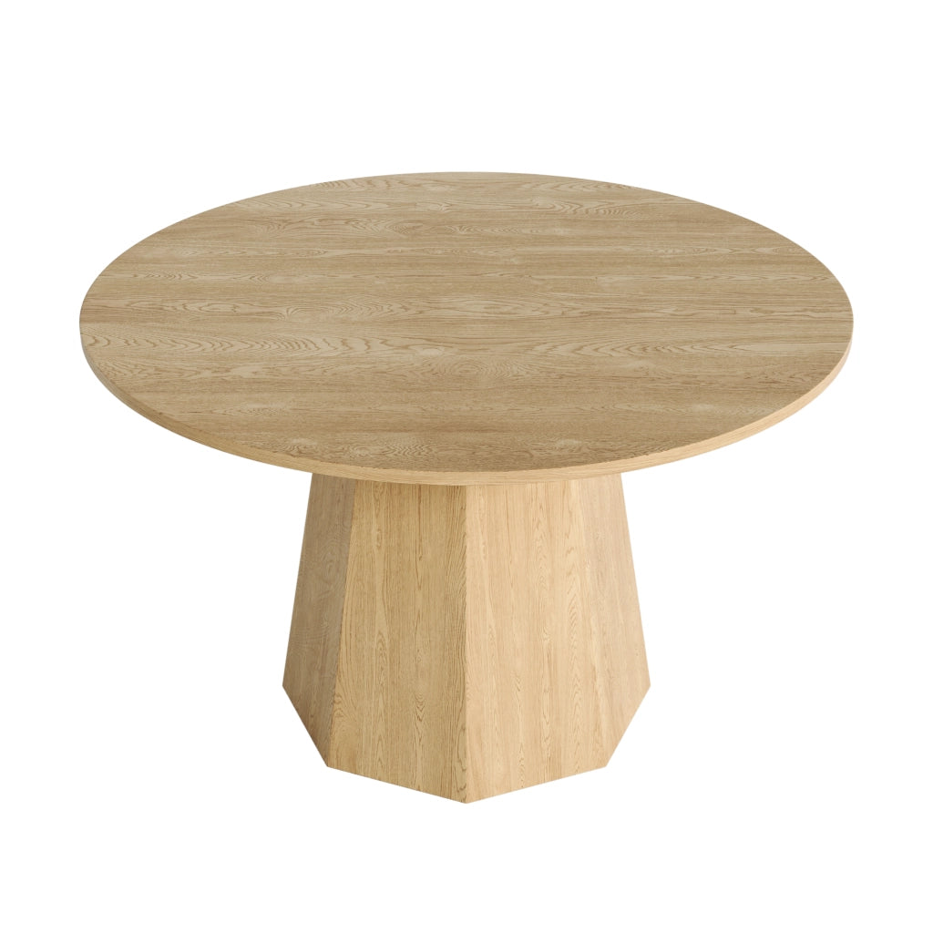 Tavolo da Pranzo Rotondo ¨C Xylo ¨C Rovere, 120x120 cm, 4-6 Persone