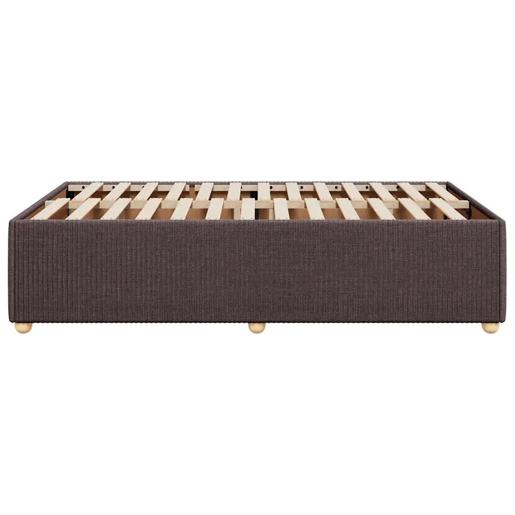 Giroletto senza Materasso Marrone Scuro 80x200 cm in Tessuto