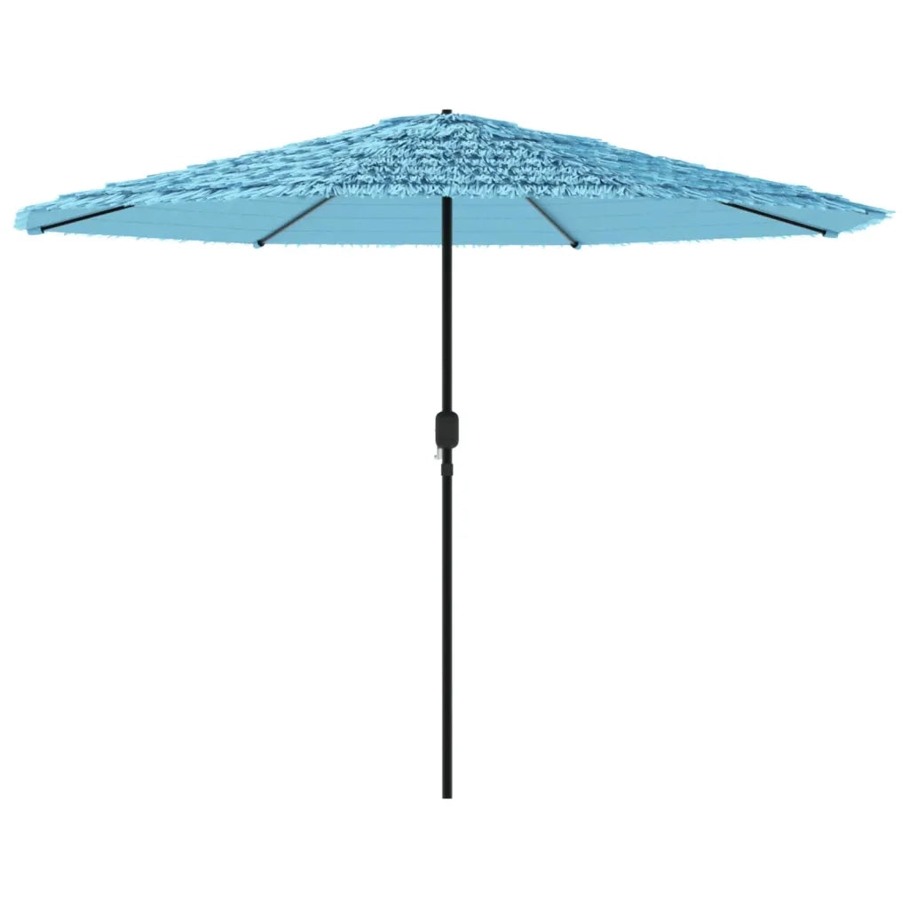 Ombrellone Giardino-Ombrello da Balcone con Palo in Acciaio Blu 388x388x248 cm