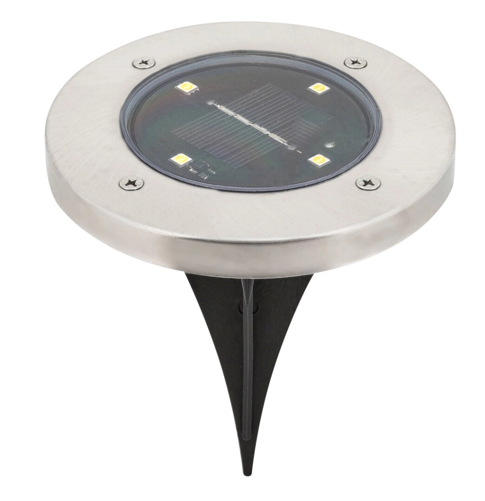 Faretto solare da incasso LED 0,24W cromo IP44 Rabalux
