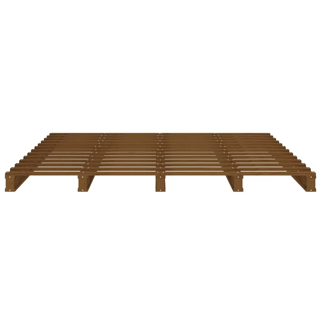 Letto a Pallet senza Materasso Ambra 120x200cm Legno Massello 821390