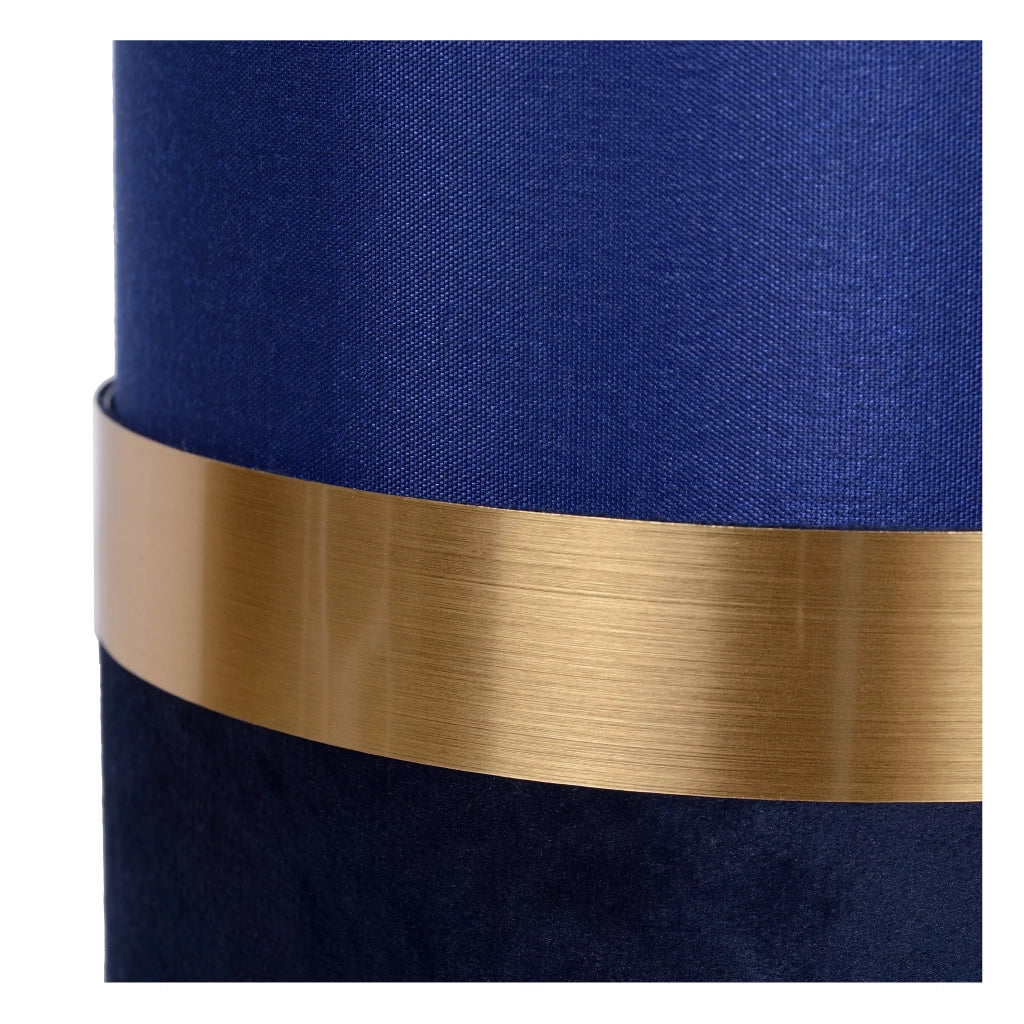 Lampada da tavolo lino blu oro E14 Lucide Extravaganza