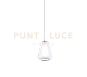 DOUBLE SKIN SOSPENSIONE IN VETRO 1 LUCE ATTACCO E27 ROSONE ACQUISTABILE SEPARATAMENTE 1176 GAMMA TRASPARENTE