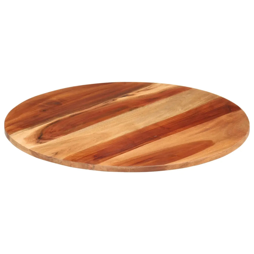 Piano Tavolo in Legno Massello di Acacia Rotondo 15-16 mm 60 cm 285969
