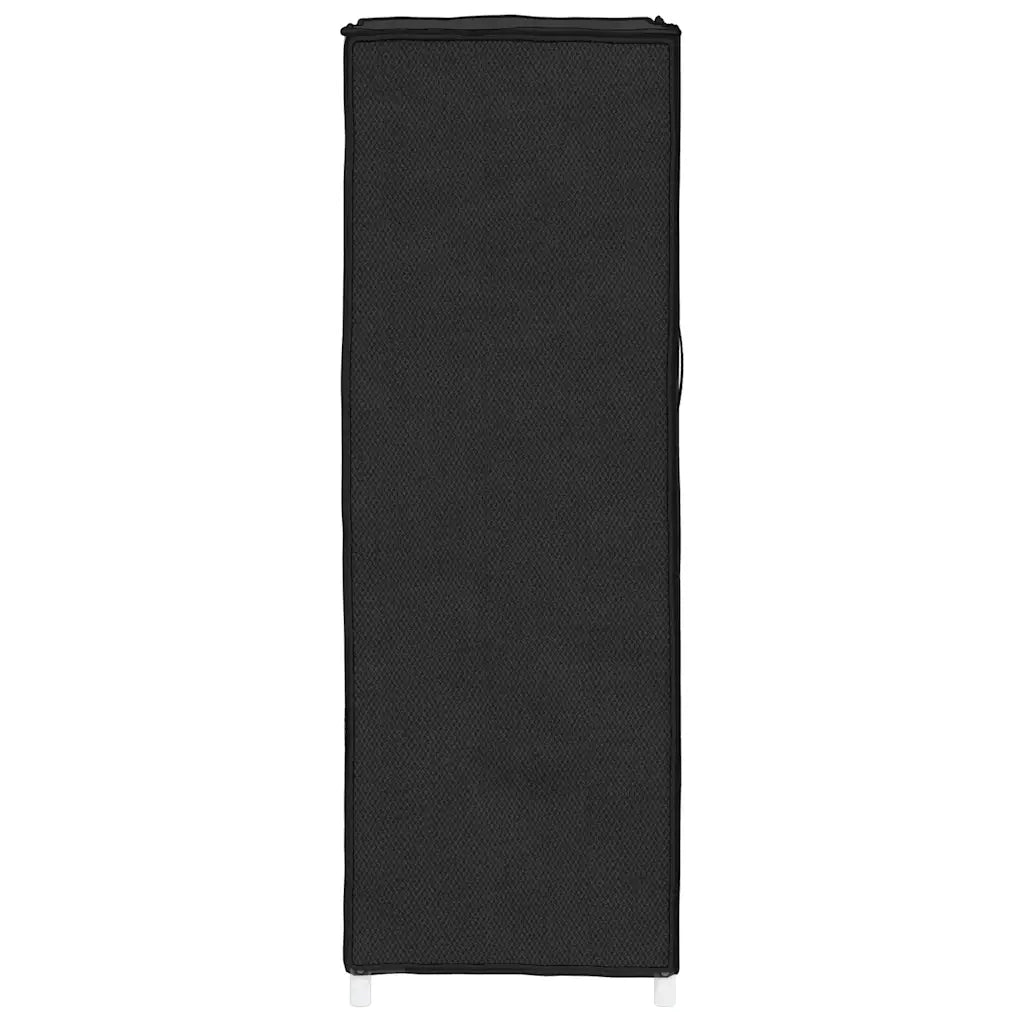 Scarpiera-Scaffale per scarpe Nera 60x28x90 cm Tessuto