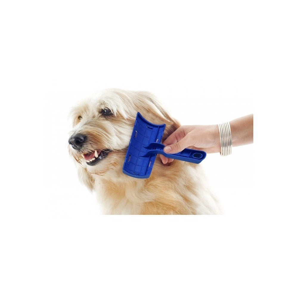 Trade Shop - Spazzola Per Cani E Gatti 8x14 Cm Con Cardatore Pettini Per Pelo Protezione Aghi -