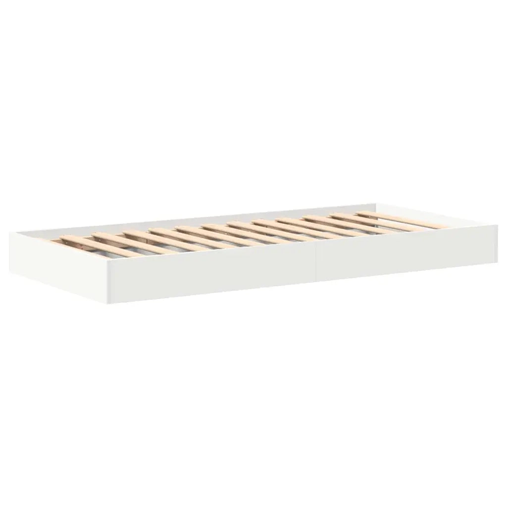 Letto Libreria Bianco 90 x 190 cm Legno multistrato 3335749