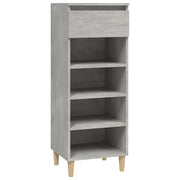 Scarpiera | Mobile per scarpe Grigio Cemento 40x36x105 cm in Legno Multistrato