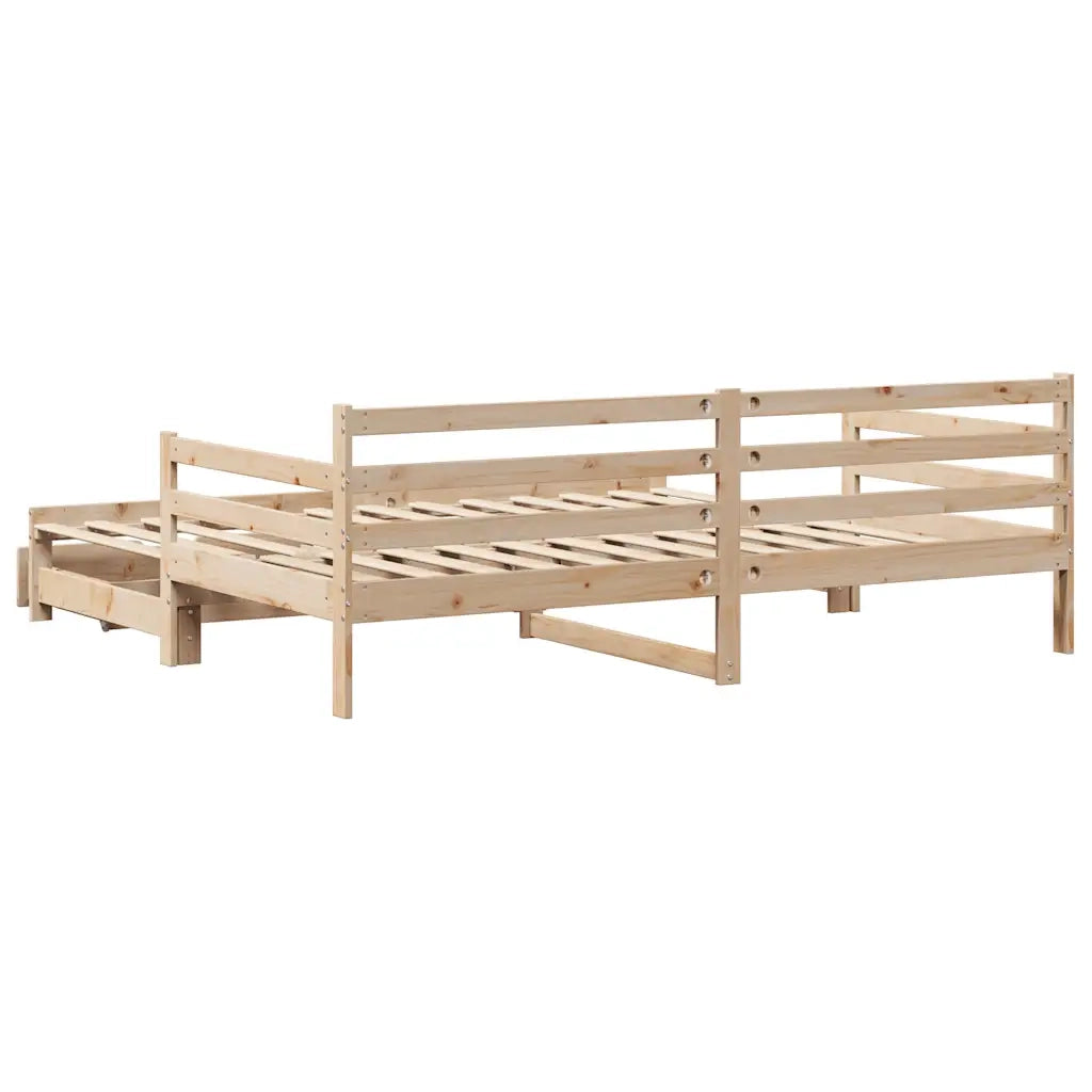 Divano Letto Estraibile con Cassetti senza Materasso 80x200 cm 3302173