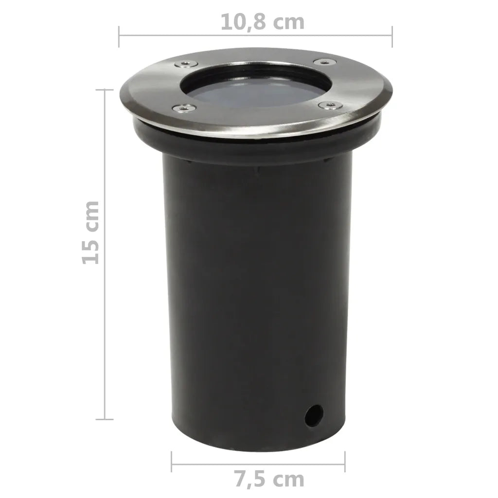 Faretti Carrabili da Esterno 12 pz Rotondi CFW2319622