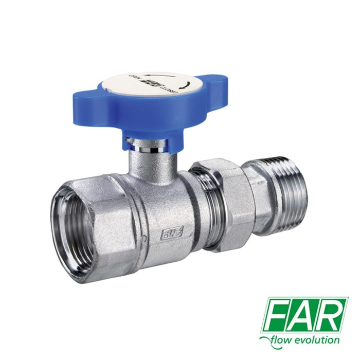 Valvola Manuale a Sfera 1”F x 1”M Portatermometro FAR 3052