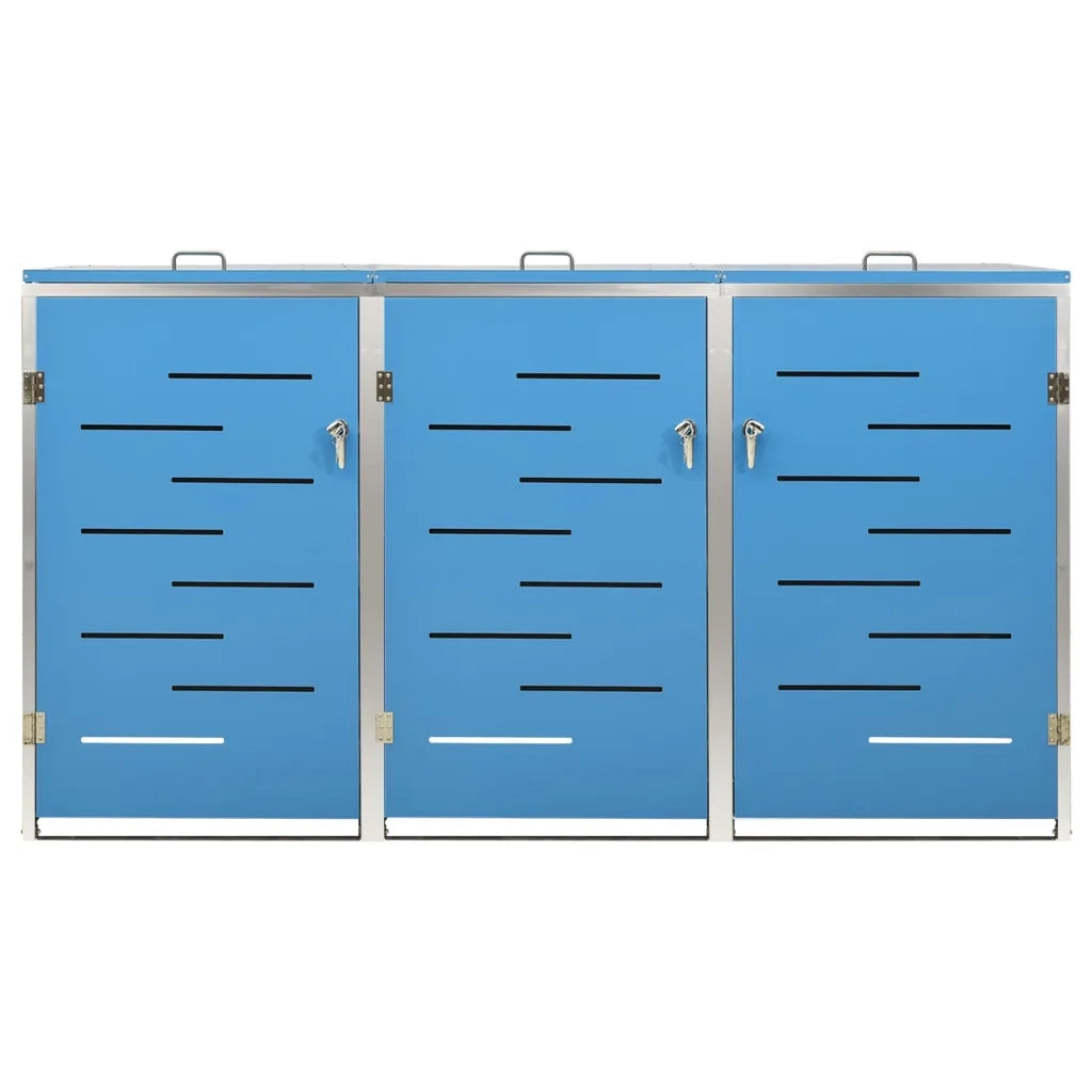 Copribidone per Spazzatura Triplo 207x77,5x115 cm Acciaio Inox cod mxl 51609