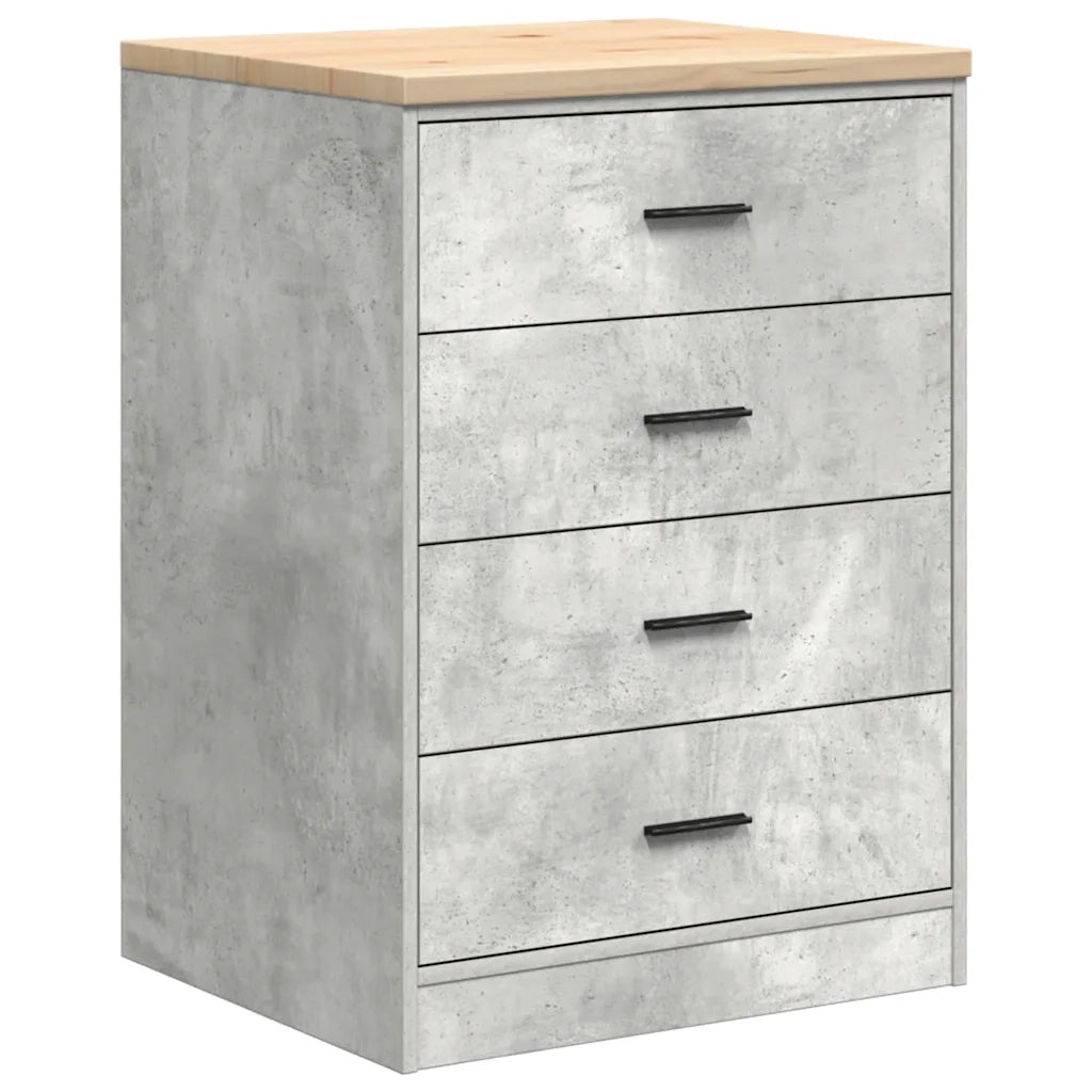 Armadietto da Garage Grigio cemento 60x51x85 cm CFW1112489