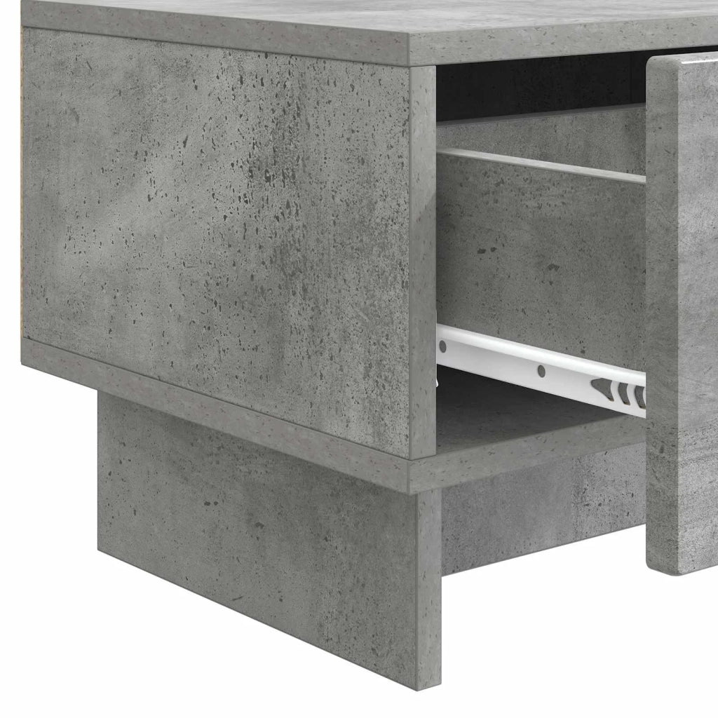 Mobile TV con cassetto-Credenza per TV Grigio Cemento 147 x 34,5 x 30 cm 689686