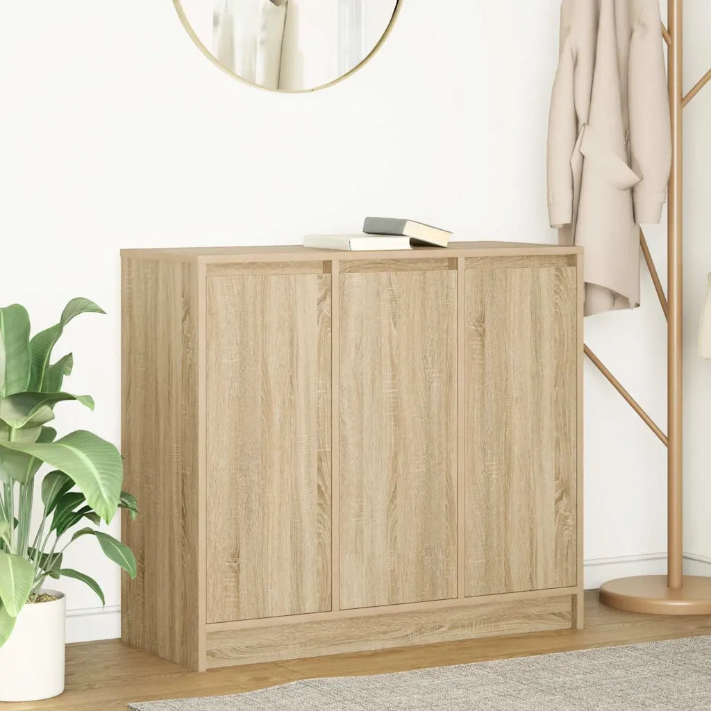Credenza Rovere Sonoma 85x34x76 cm in Legno Multistrato 861627