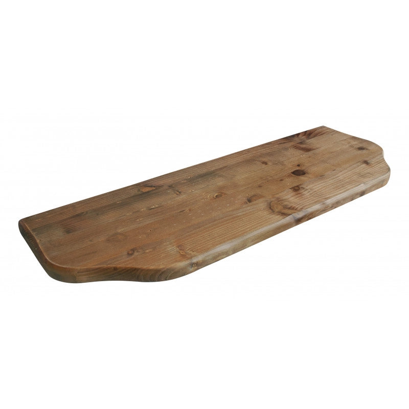 Mensola da Muro, Mensola Legno, Scaffali Legno, Mensola da Parete, Noce, 76x24x2,4 cm - Saturno