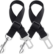 Cinturone di sicurezza per auto - Set di 2 - Cinturone per cani con sistema a click e gancio - Cinturone per auto per cani - Regolabile