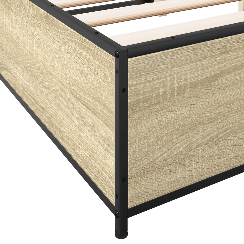 Giroletto Rovere Sonoma 120x200 cm in Legno Multistrato Metallo 3279848