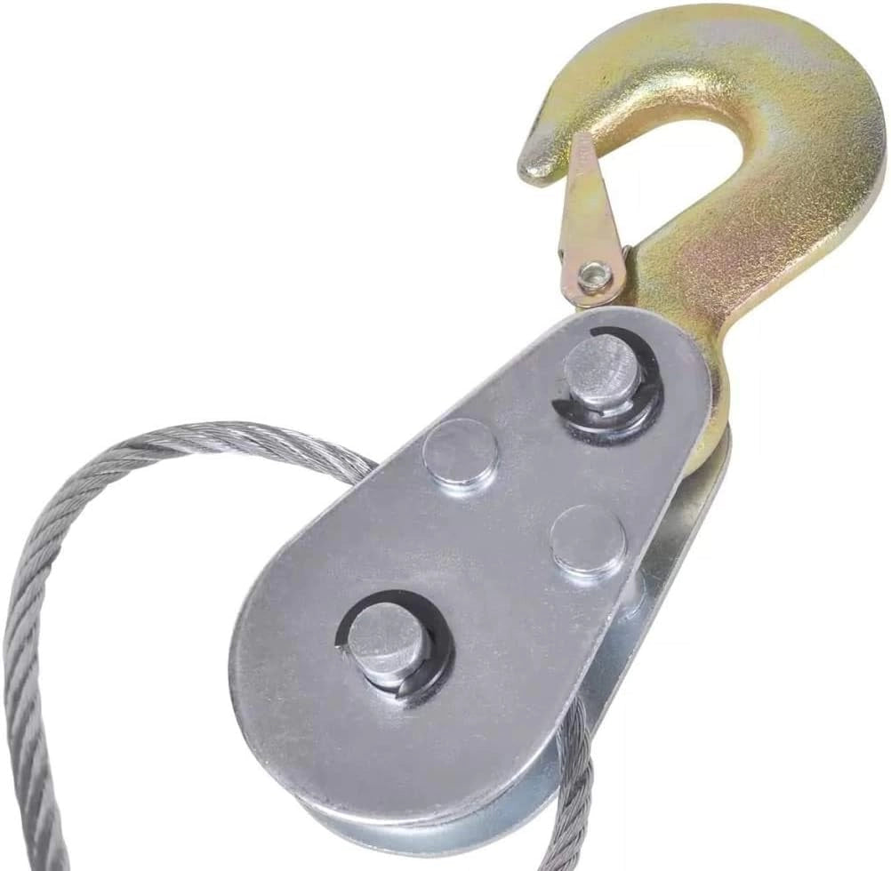 PARANCO VERRICELLO ARGANO MANUALE GANCIO TRAINO 4T 4000KG FUNE CAVO ACCIAIO