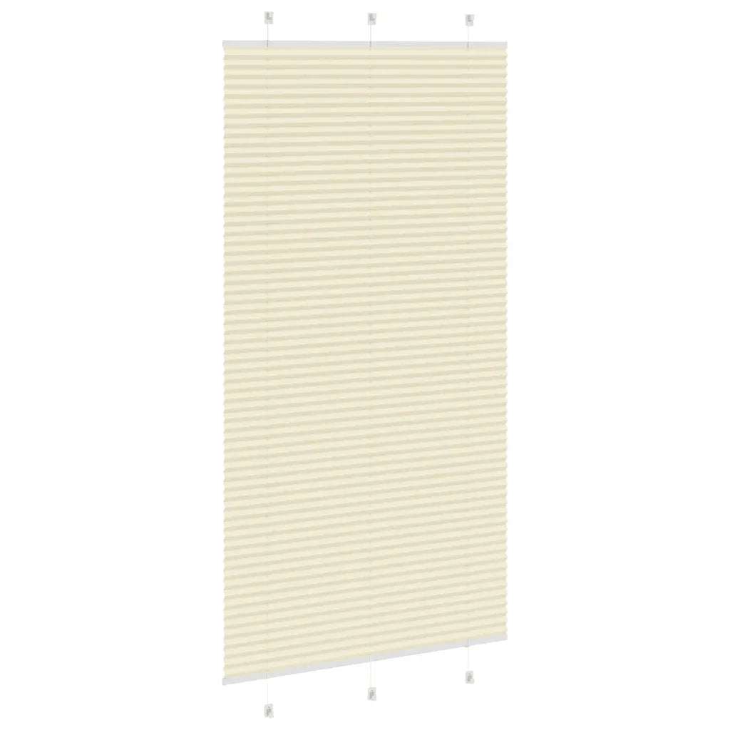 Tenda Plissettata Crema 105x200 cm Larghezza Tessuto 104,4 cm 4015314