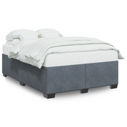 Letto matrimoniale | Letto per adulti | Giroletto senza Materasso Grigio Scuro 140x200 cm Velluto