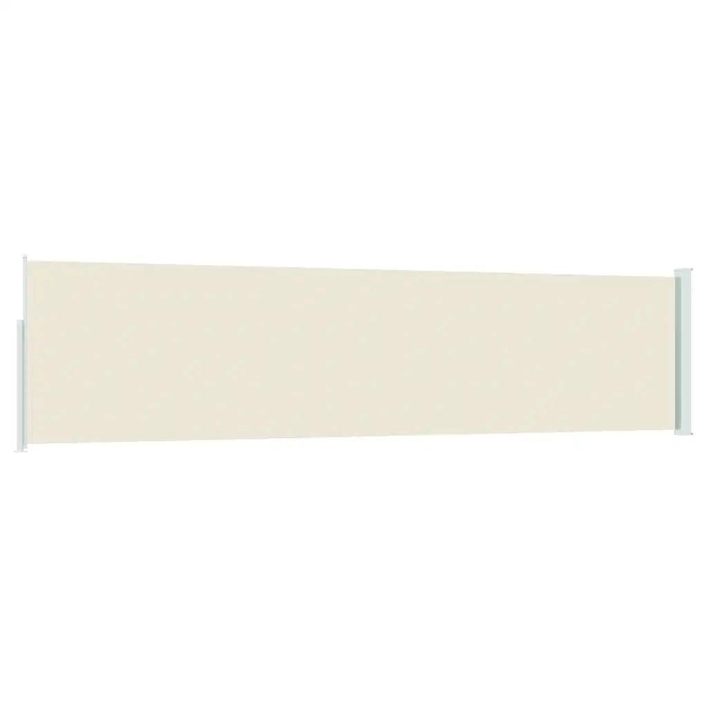 Tenda da Sole | Tenda laterale Retrattile per Patio 120x500 cm Crema