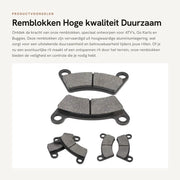 Set di Frizioni in Lega di Alluminio - Compatibile con ATV Jinling JLA-21B/JLA-923 - 2 Pezzi - Alta Affidabilità - Elevata Potenza di Frizione - Lunga Durata - Set di Frizioni