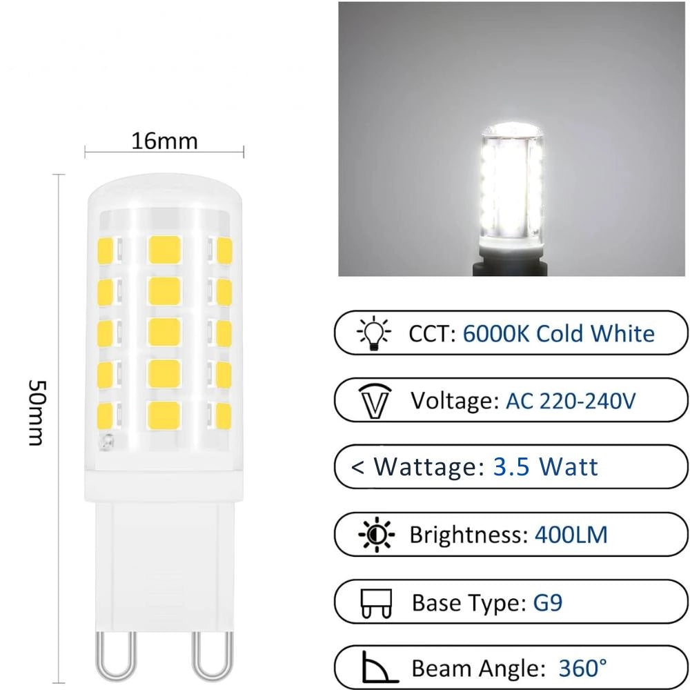 Optonica 1651 lampadina led g9 3.5w 6000k risparmio energetico e durata