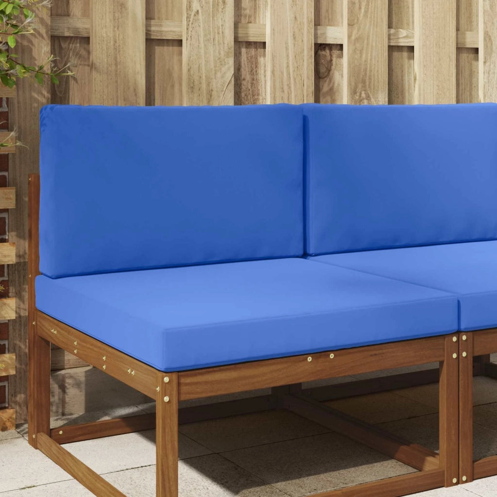 Cuscino per divano da esterno 2 pcs Blu Reale Poliestere