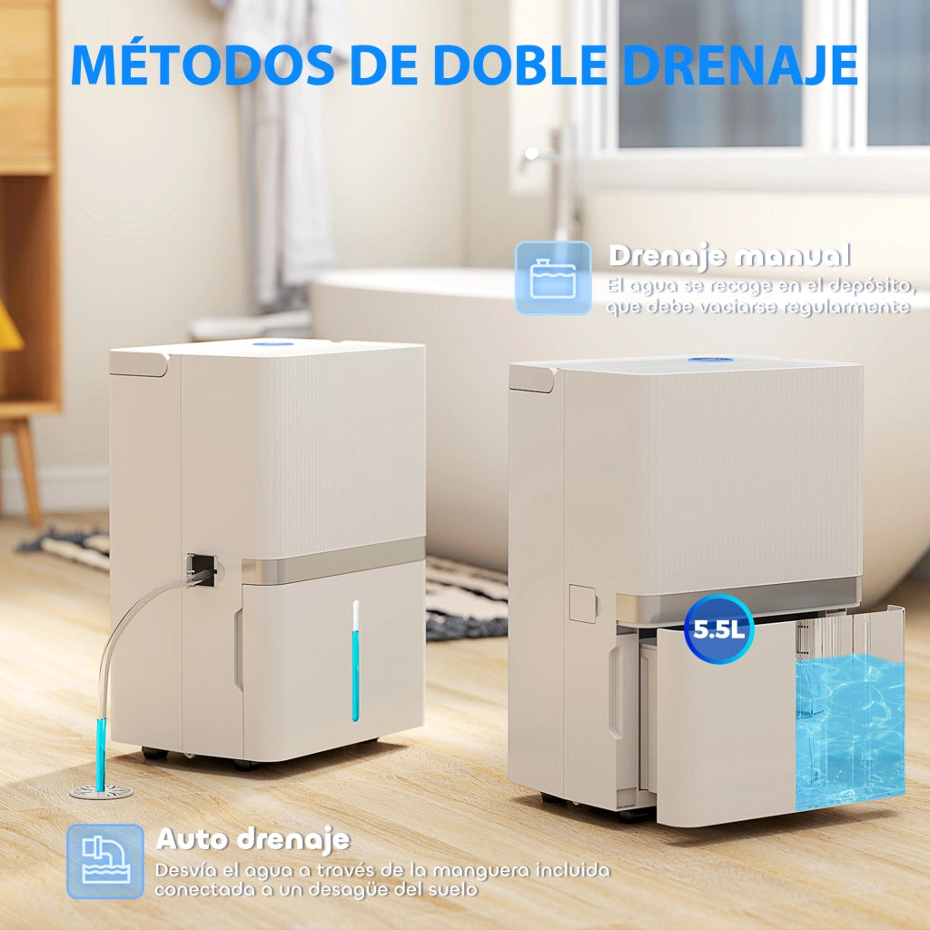Deumidificatore 35L/Giorno ¨C zephmum ¨C 40-90 m2 Serbatoio 5,5L Timer 24H