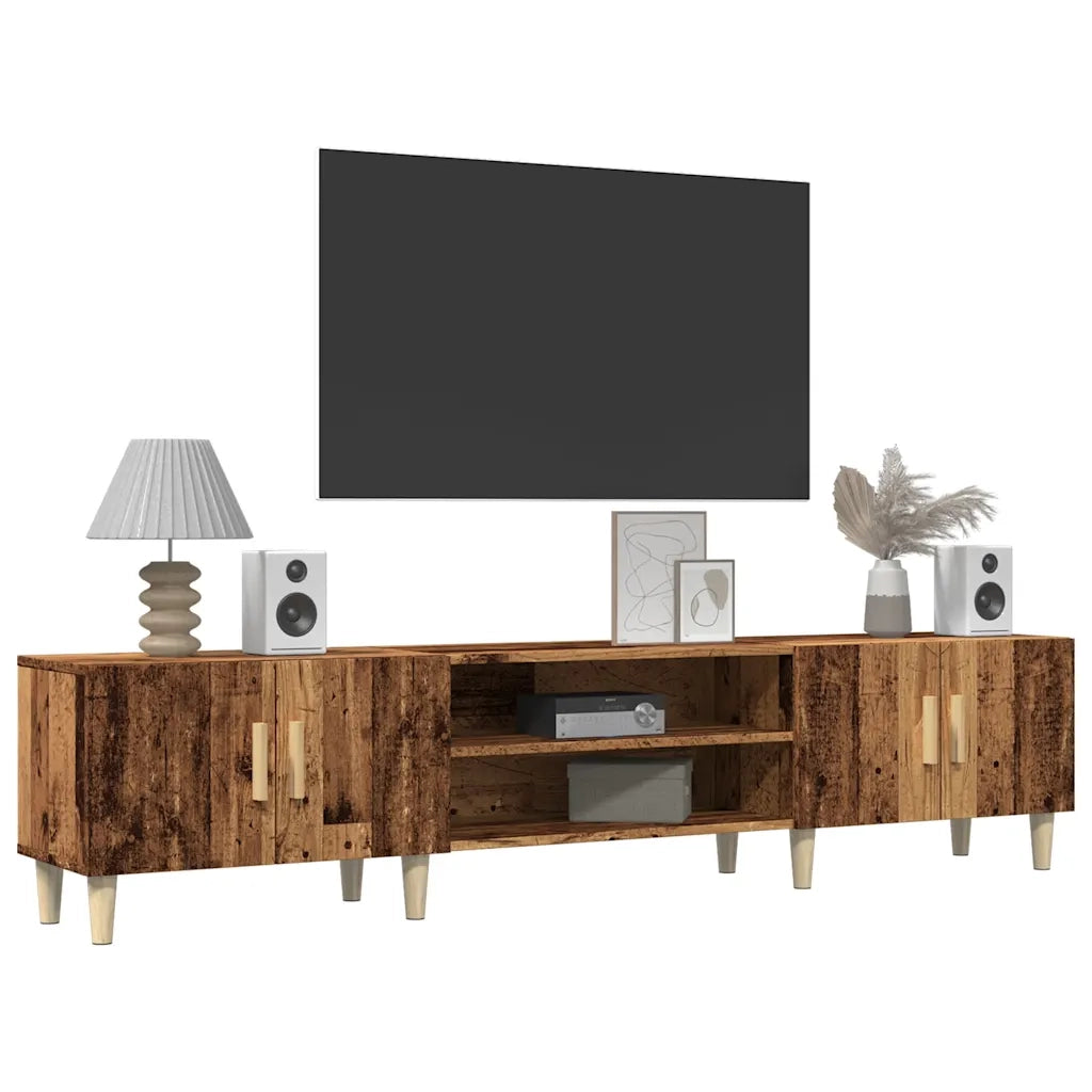 Mobile Porta TV-Mobile per TV-Credenza TV Legno Antico 180x31,5x40cm in Legno Multistrato 328644
