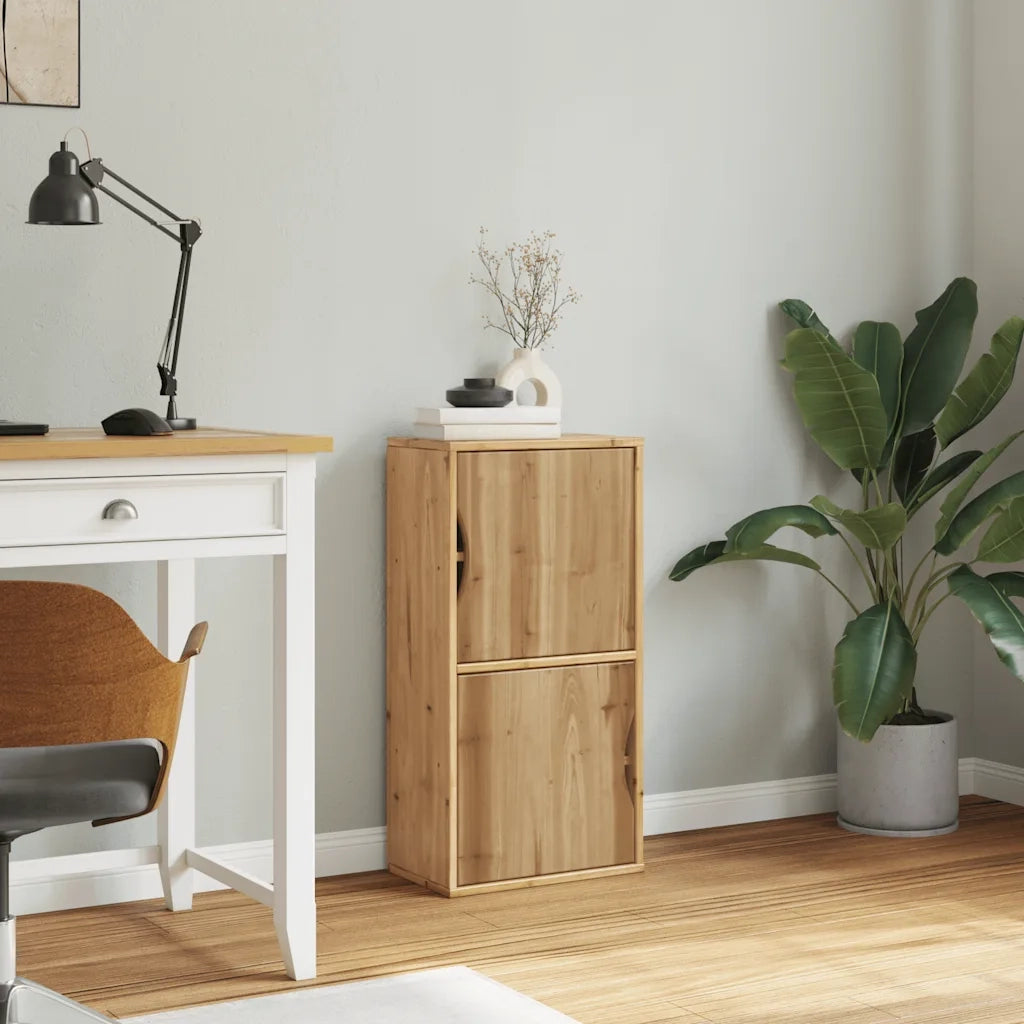 Armadietto Laterale ODDA 40x24x79 cm in Legno Massello di Pino 4103591