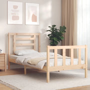 Giroletto senza Materasso-Struttura Letto 90x200 cm in Legno Massello di Pino 361821