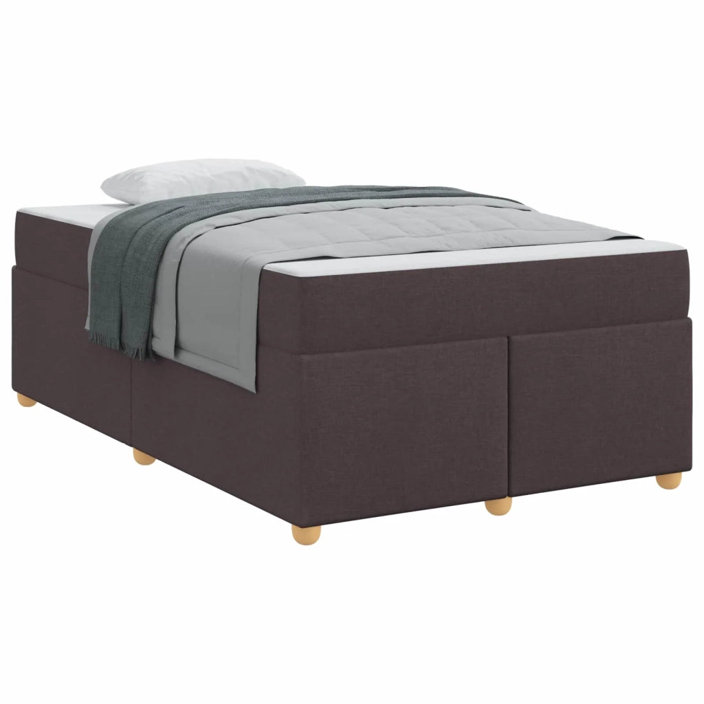 Struttura del letto Marrone Scuro 120 x 200 cm Tessuto