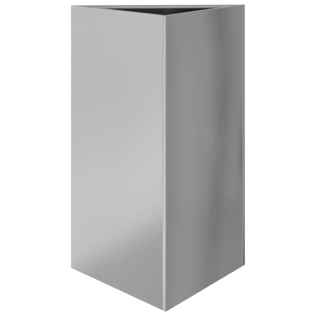 Fioriera da Giardino Triangolare 50x43x75 cm Acciaio Zincato 851181