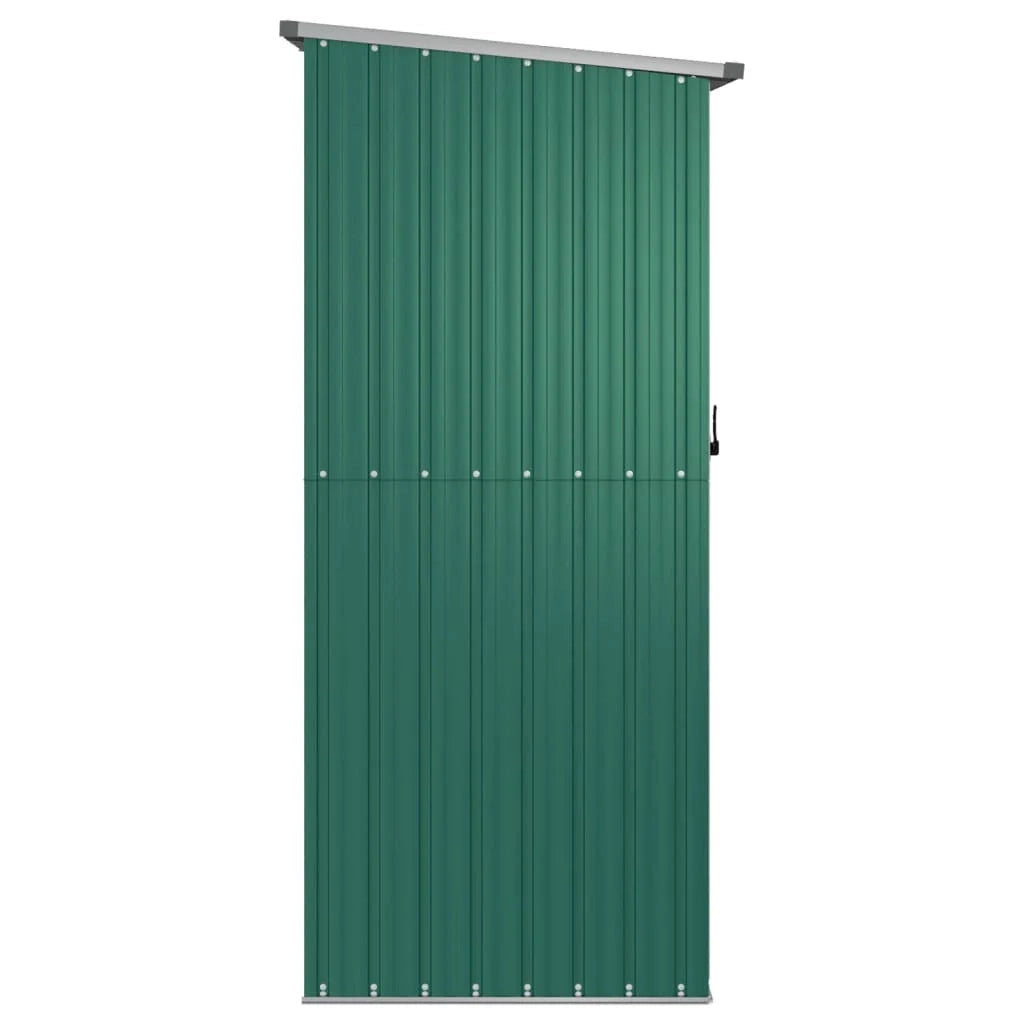 Casetta da giardino cabina ripostiglio casetta da esterno robusta casetta per attrezzi 180,5 x 97 x 209,5 cm acciaio zincato verde 02_0022346