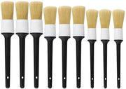Set di spazzole per auto 9 pezzi - Spazzole morbide per capelli - Dettaglio auto - Per divani in pelle - Aperture di ventilazione - Materiale premium - Spazzole per auto per dettaglio