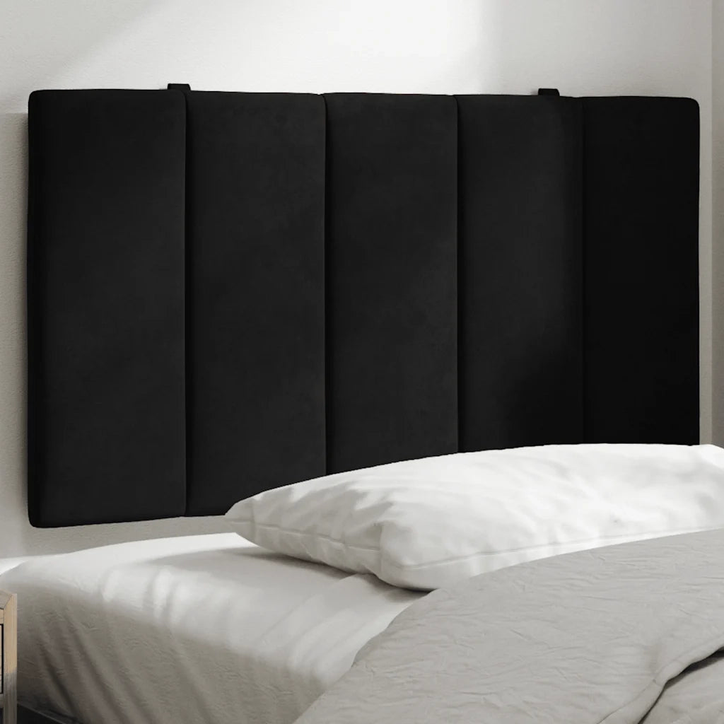 Cuscino Testiera Hanko Nero 90 cm in Velluto CFW8593242