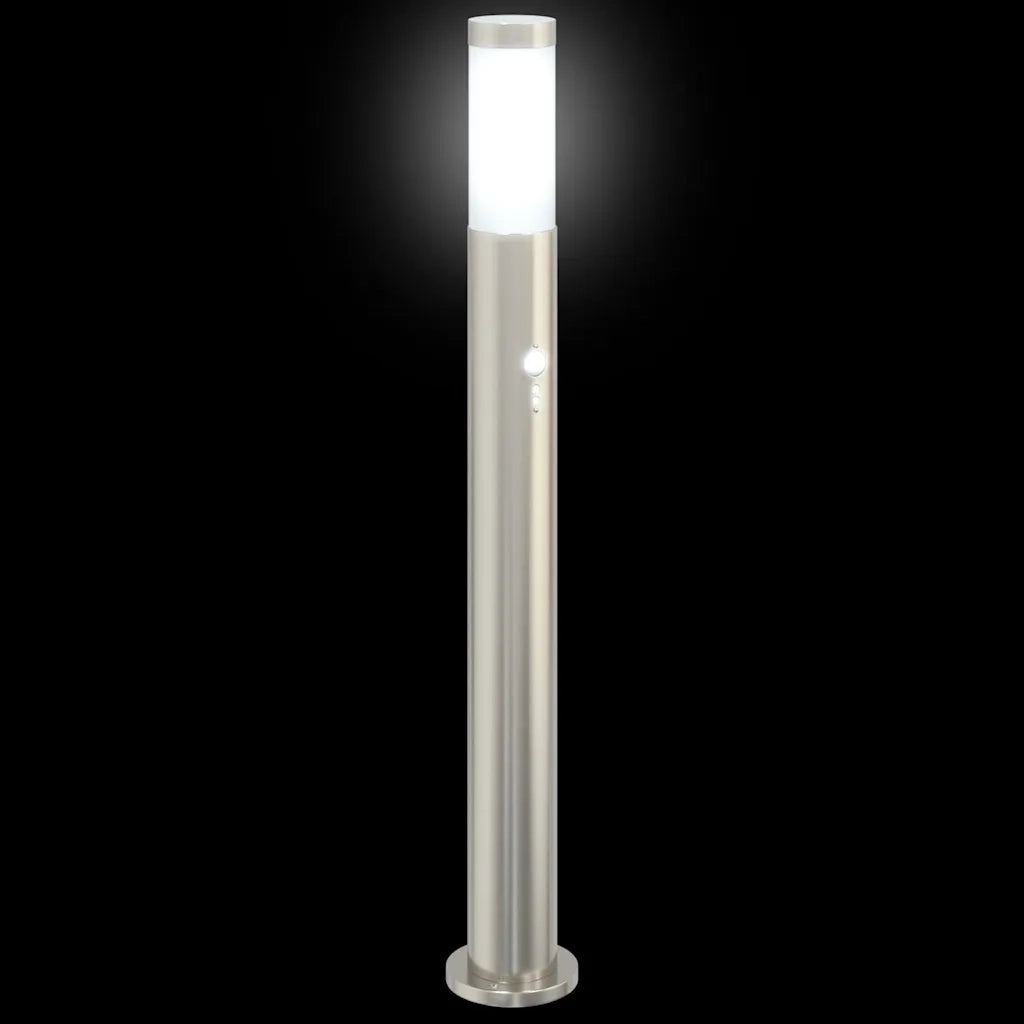 Lampada a paletto con sensore 80 cm Acciaio Inox IP44 4006007
