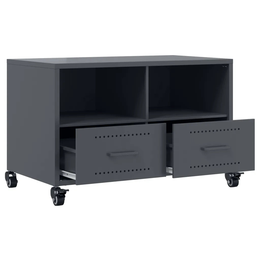 Mobile TV | Armadietto TV | Mobile Porta TV Antracite 68x39x43,5 cm in Acciaio