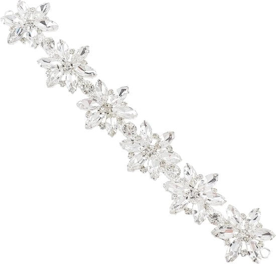 Decorativa strass sierlijst con applicazione decorativa in cristallo - 212 x 36 cm - catena in cristallo - applicazione strass - decorativa sierlijst per accessori - stile unico e personalizzato