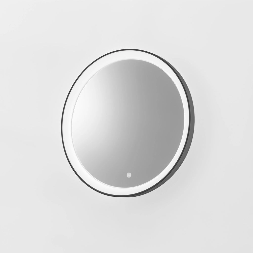 KRIZIA A/P - Applique Led 25W Dimmerabile con Specchio, Touch CCT 3000K-4000K, Antiappannamento, Finitura Nero Satinato - Gealuce