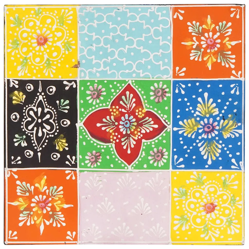 Tavolo quadrato 3 pcs Multicolore 4017583